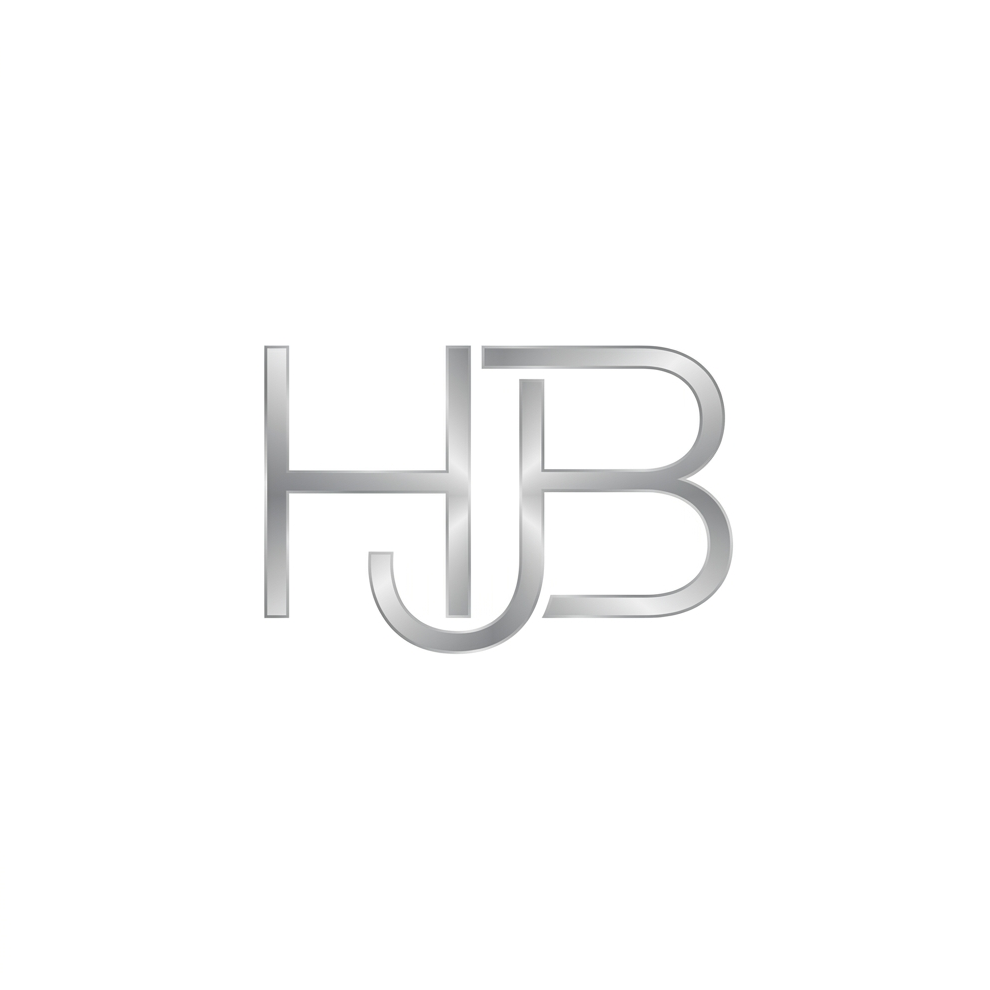 HJB Monogramm-Logo in Silber